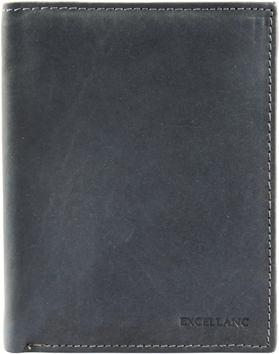 Excellanc Billfold heren portemonnee leer grijs, foto 2