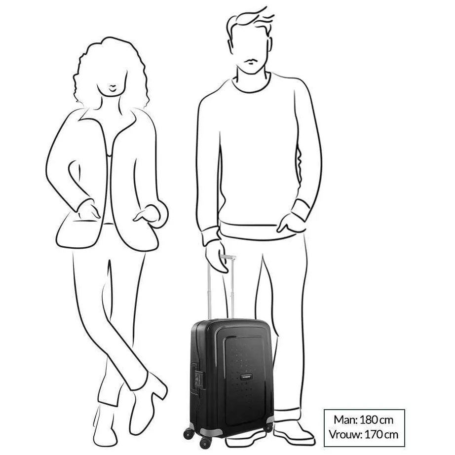 Samsonite S'Cure handbagagekoffer zilverkleurig, foto 2