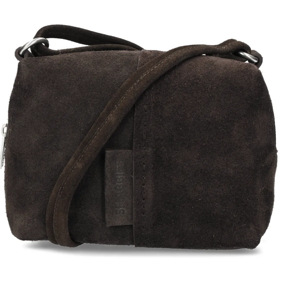 Shabbies Amsterdam Saar Stitched crossbodytas donkerbruin