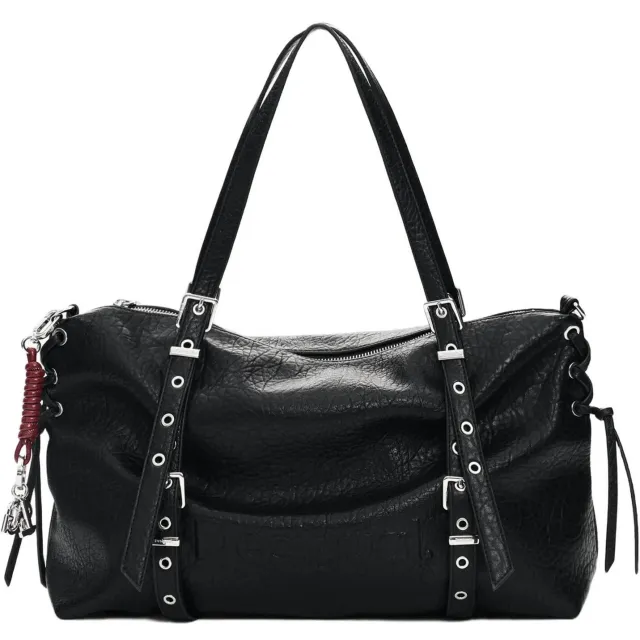 Desigual Half Logo Lanuza shopper schoudertas zwart