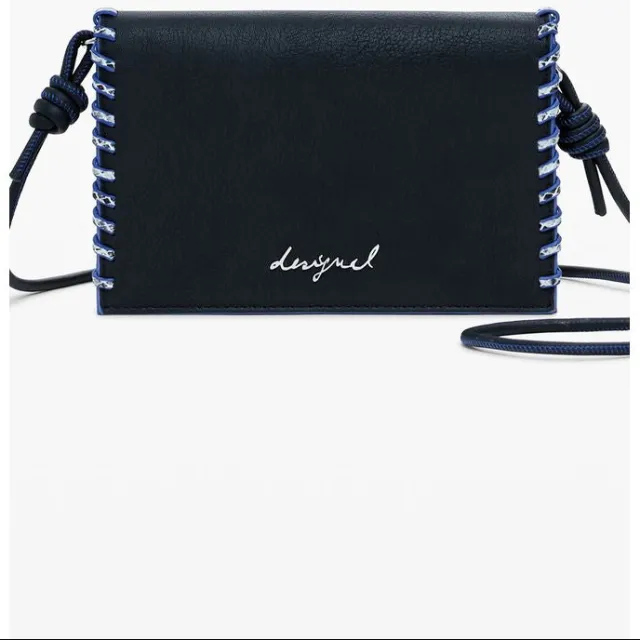 Desigual Mone Capsule Tiny Zip Clutch portemonnee zwart Black