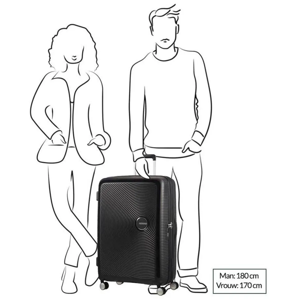 American Tourister Soundbox Spinner 77 reiskoffer lila, foto 5