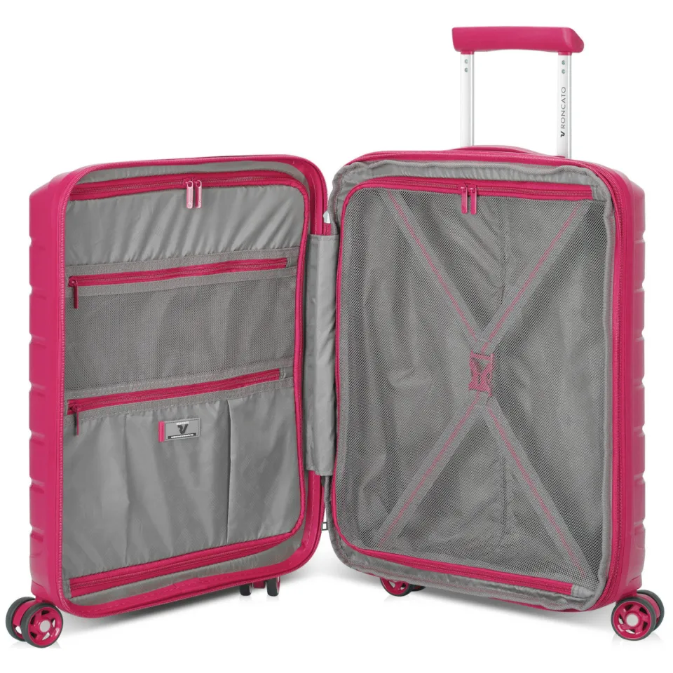 Roncato B-Flying handbagagetrolley roze, foto 4