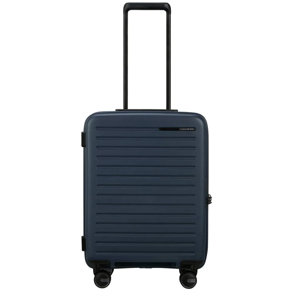 Samsonite Restackd Spinner handbagagekoffer donkerblauw