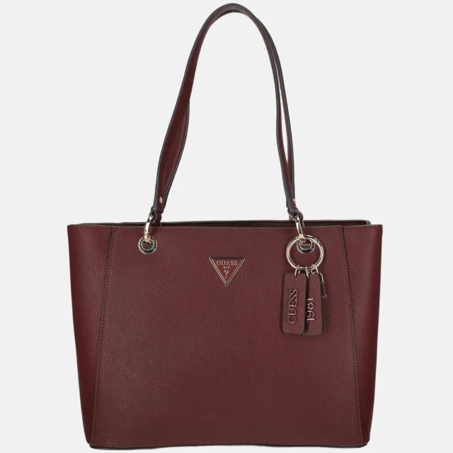 Guess schoudertas shopper Noelle II Tote Burgundy wijnrood