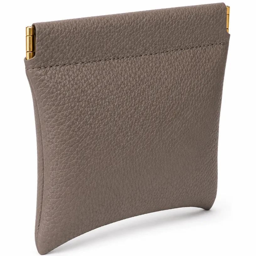 LGT JWLS zelfsluitende mini portemonnee taupe hoog model Taupe/Goud
