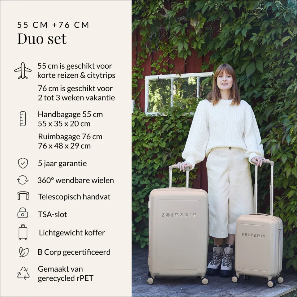 SUITSUIT Natura kofferset beige, foto 6