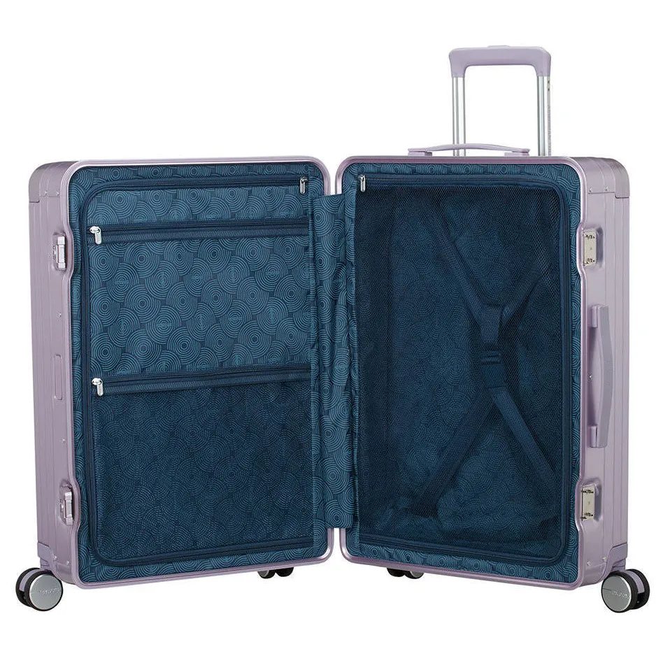 American Tourister Soundbox Alu Spinner trolley lila, foto 3