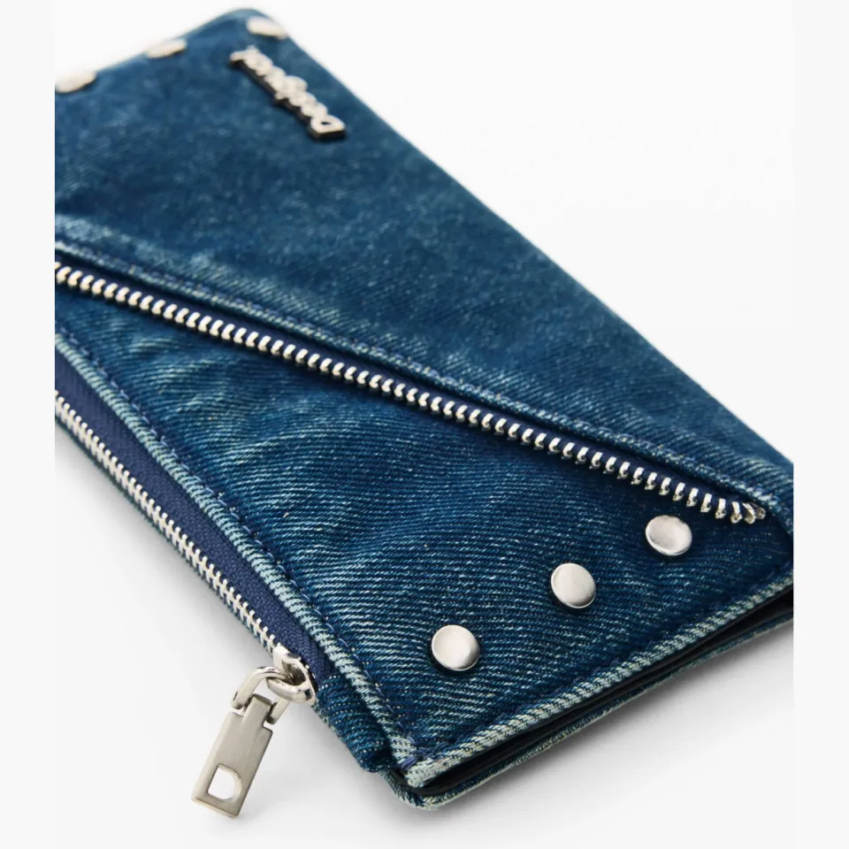 Desigual Mone Centella portemonnee denim blauw, foto 4