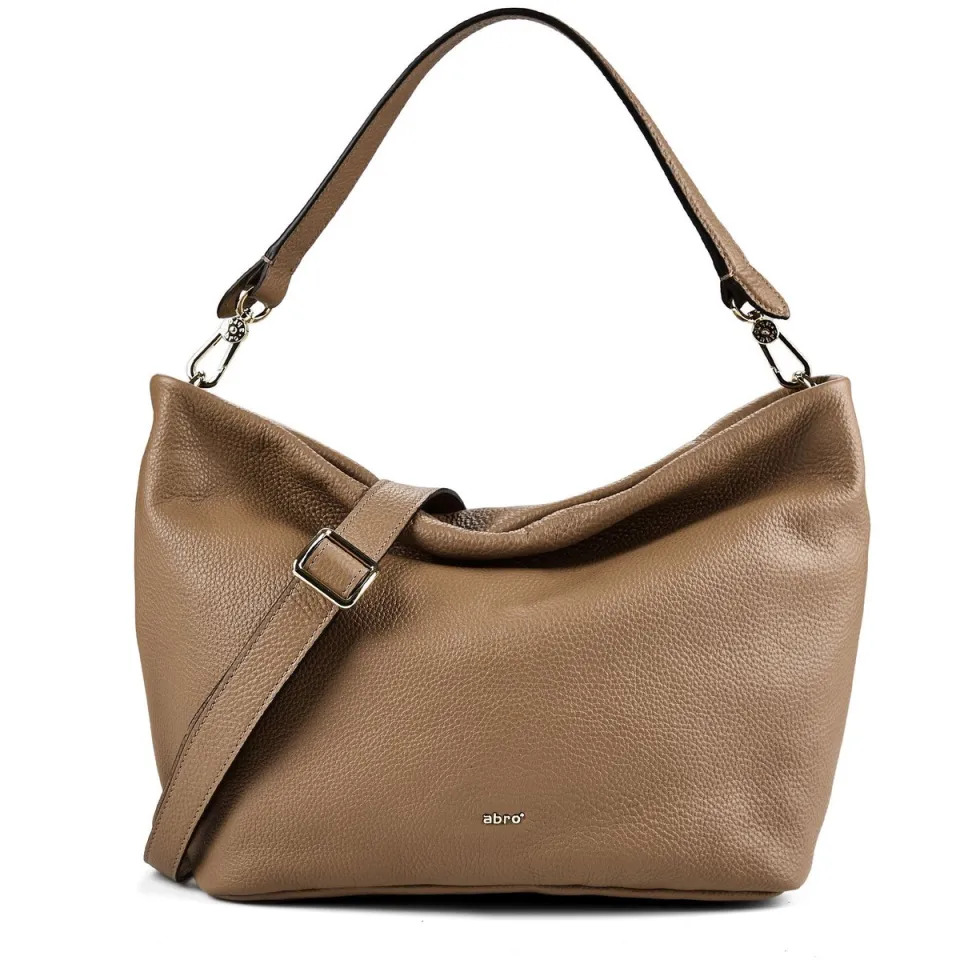 Abro Ebony Big schoudertas cappuccino