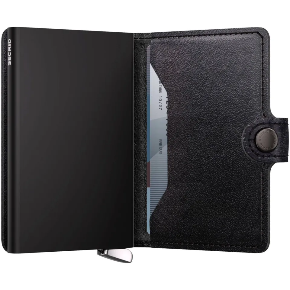Secrid Miniwallet Emboss Lines pasjeshouder zwart, foto 3