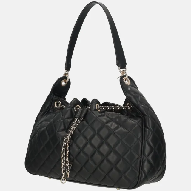 Guess schoudertas Juliet Hobo Black zwart