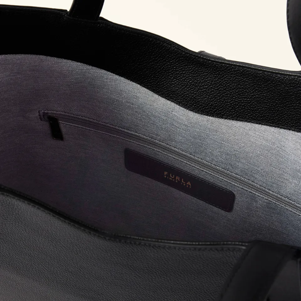 Furla Goccia L leren shopper zwart, foto 7