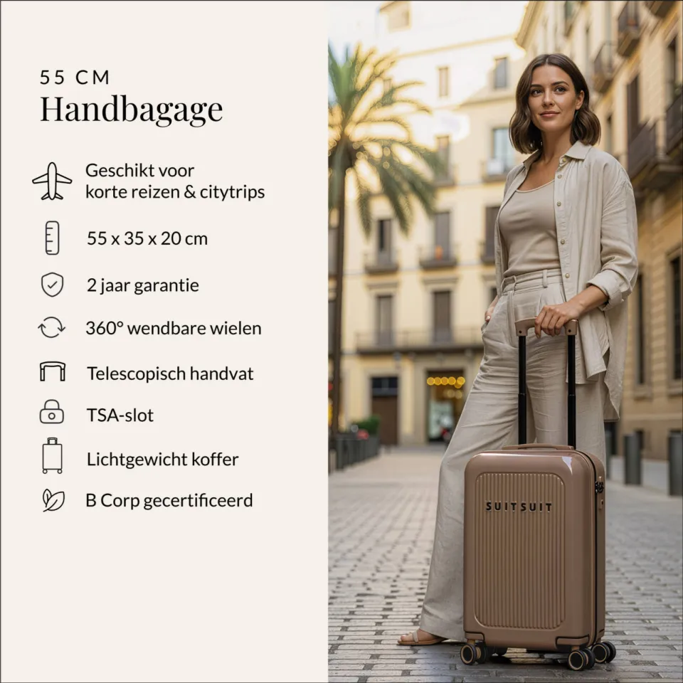SUITSUIT Caretta handbagagekoffer ginger snap, foto 3