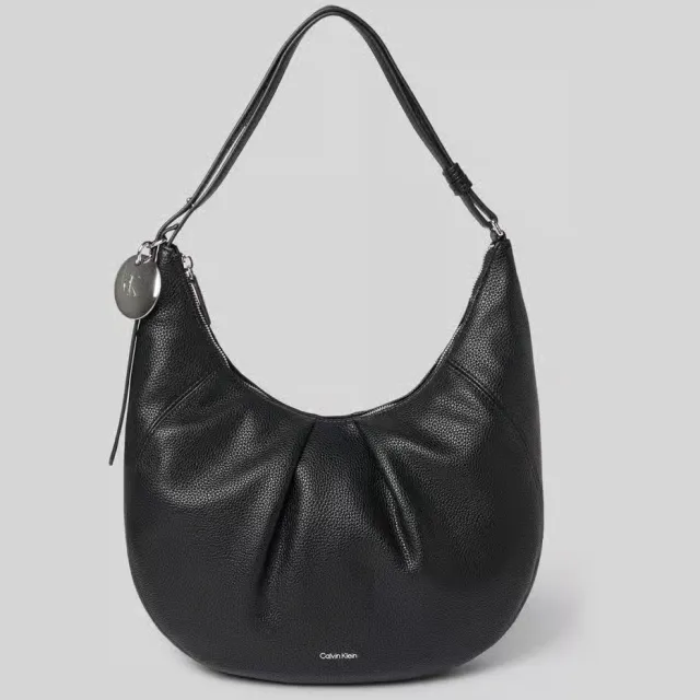 Calvin Klein Engraved HW medium schoudertas zwart, foto 2