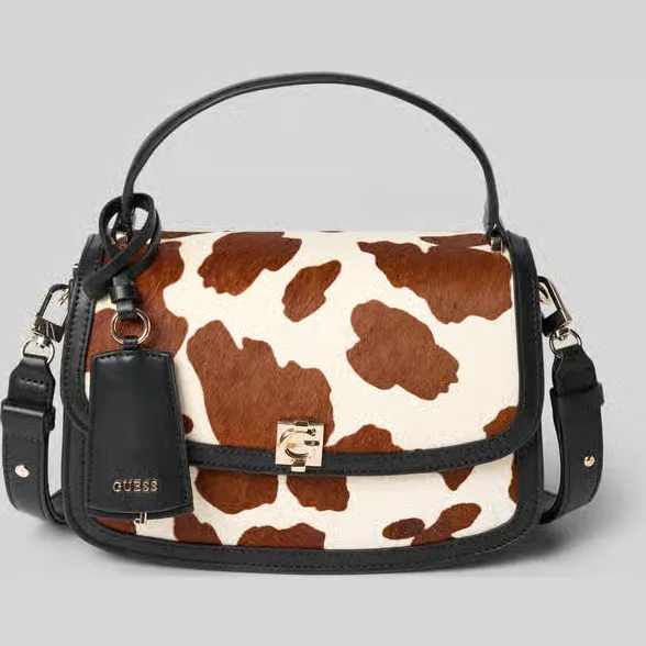 Guess Audrey crossbody tas bruin wit, foto 2