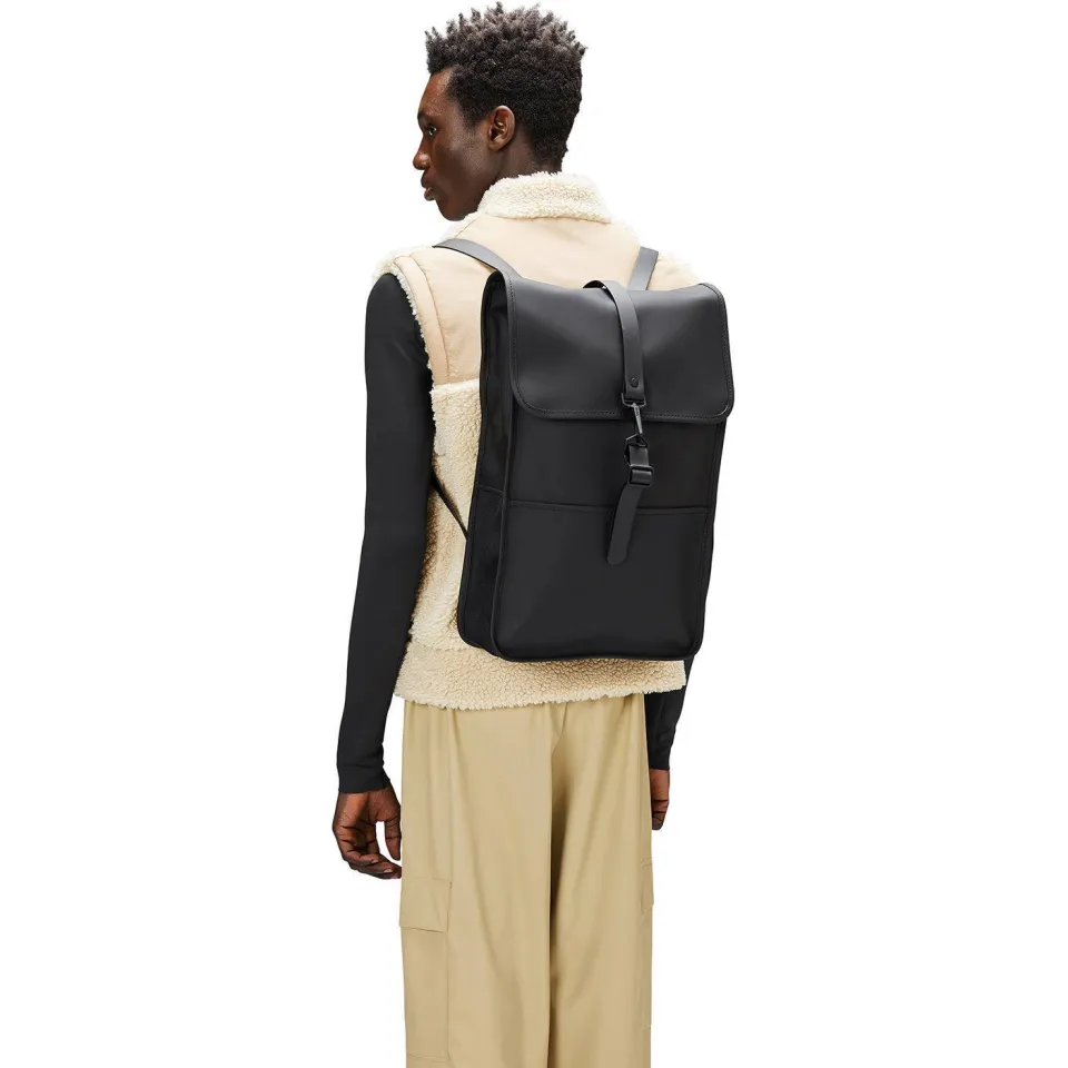 Rains Backpack rugzak zwart, foto 3