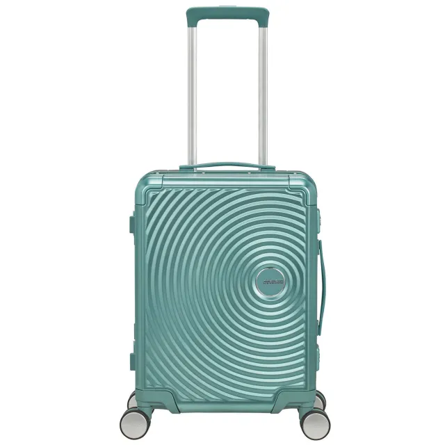 American Tourister Soundbox Alu Spinner 55/20 koffer turquoise Blauw