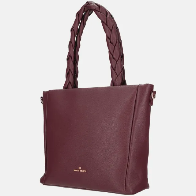 Enrico Benetti Serena schoudertas bordeaux Donker rood