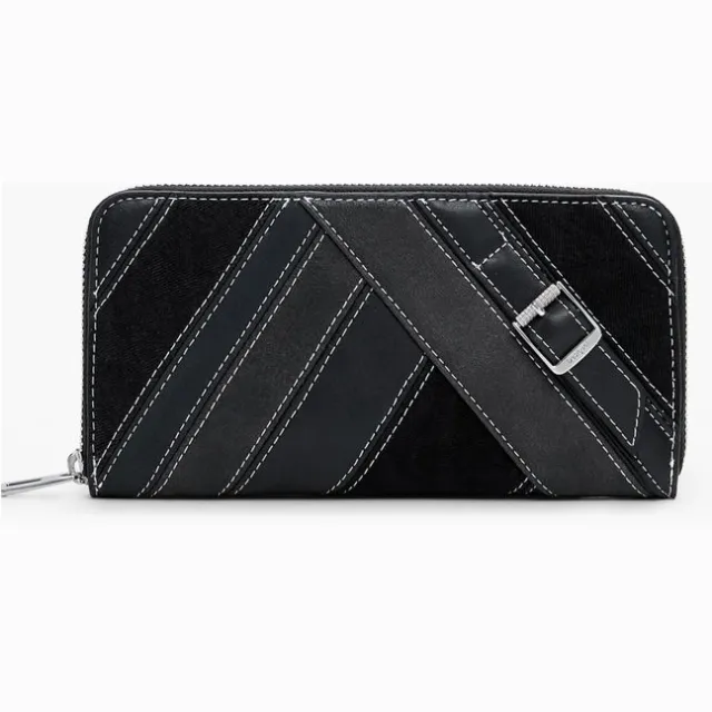 Desigual Mone Fibonacci Fiona Long Wallet portemonnee zwart Black