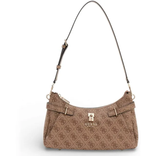 Guess Yesba Shoulder Bag lichtbruin Wit