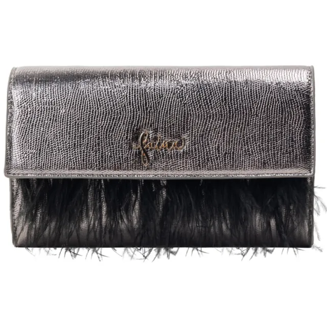Faina Clutch/avondtasje Dames Grijs metallic