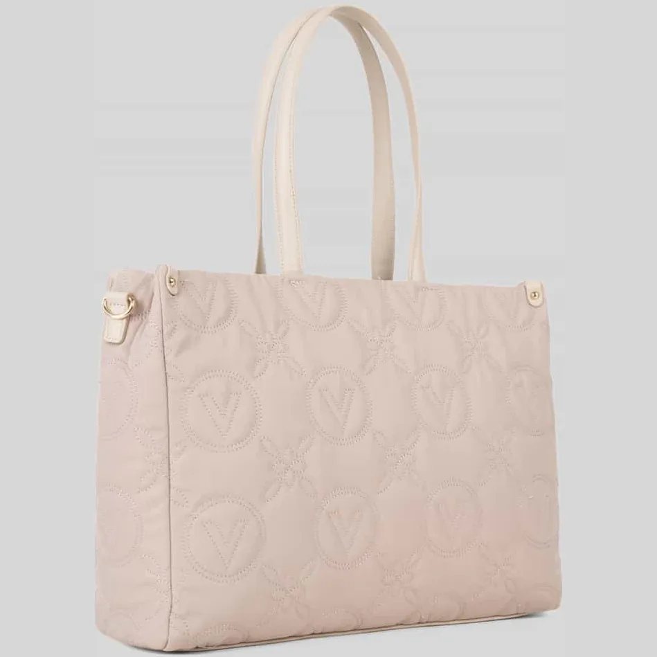 Valentino Puffy Shopping Bag shopper met laptopvak beige, foto 3