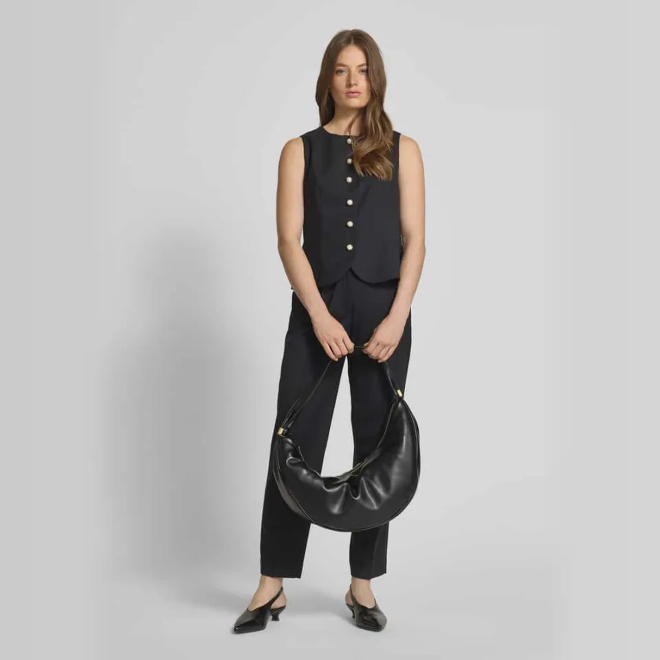 Calvin Klein Pinched Soft Crescent handtas zwart, foto 4