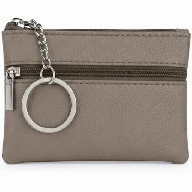 LGT JWLS mini portemonnee met rits en sleutelring taupe