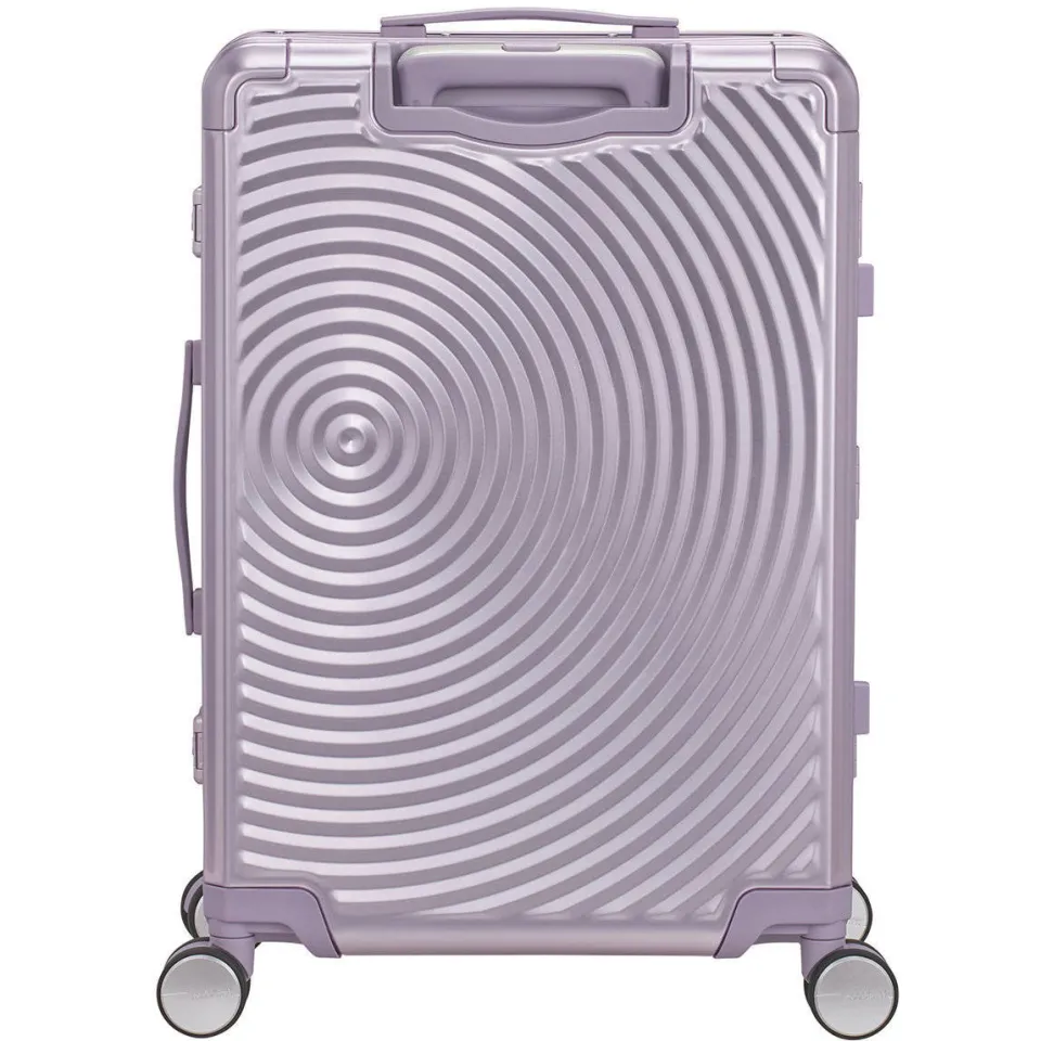 American Tourister Soundbox Alu Spinner trolley lila, foto 2