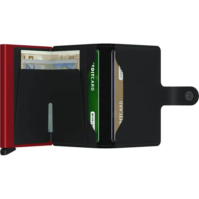 Secrid Miniwallet pasjeshouder zwart rood, foto 2