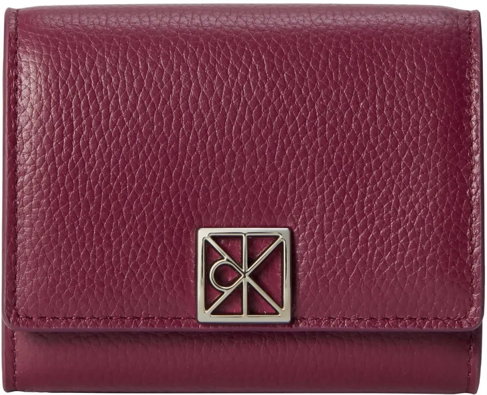 Calvin Klein Emblem trifold portemonnee rood, foto 2