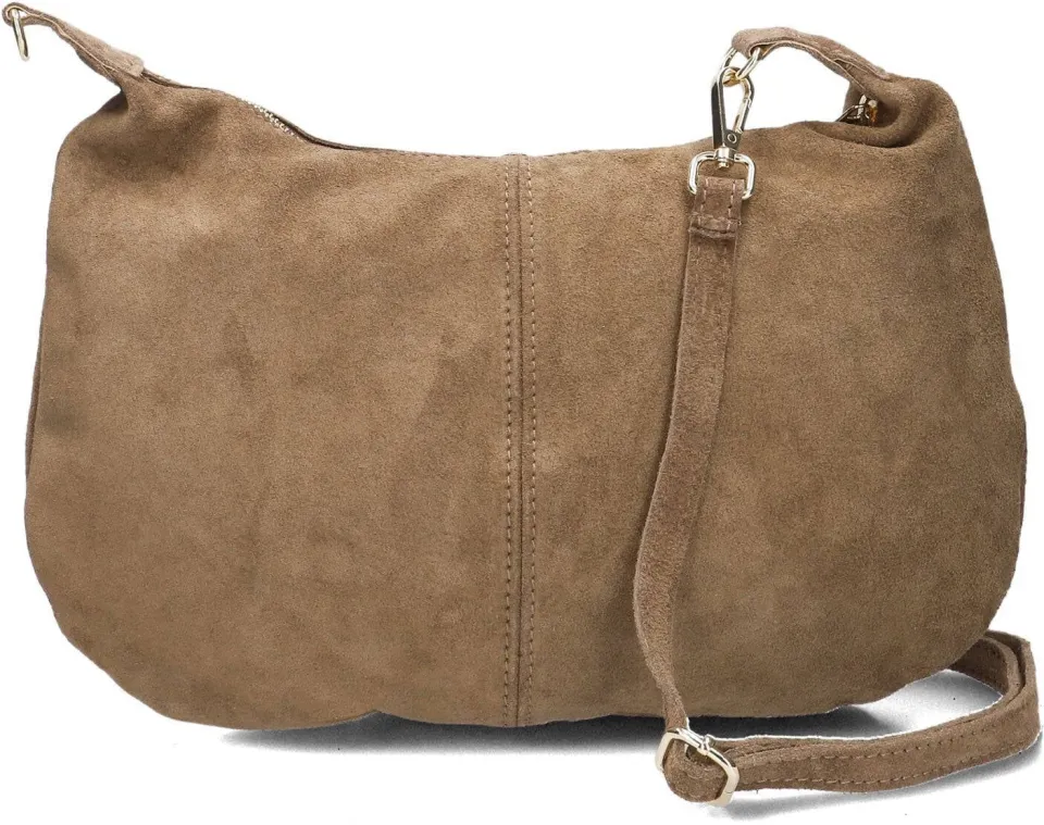Notre-V Kirby suede schoudertas bruin, foto 3