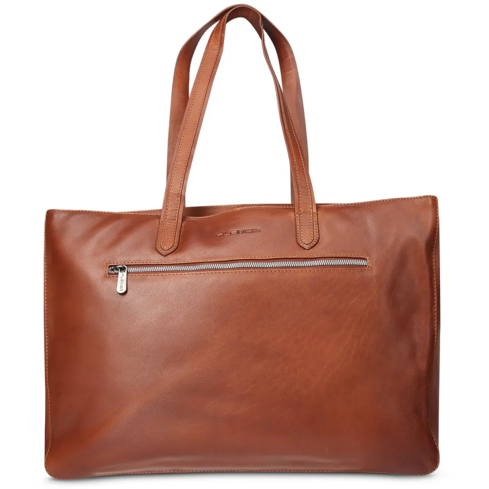 Plevier Livingston shopper 17 inch cognac