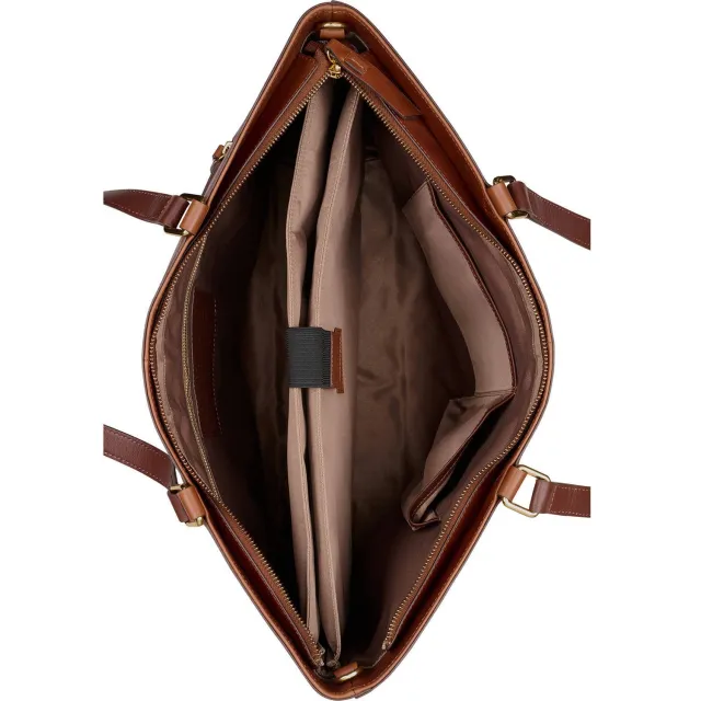 Burkely 15.6 inch leren shopper Fine Florence cognac, foto 3