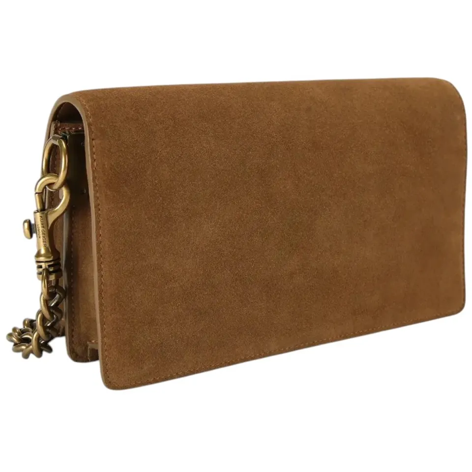 Kurt Geiger suède schoudertas Sloane cognac, foto 2