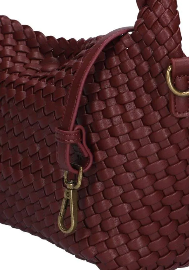 HVISK Handtassen Twist Braided Soft Structure Bordeaux - One size, foto 5