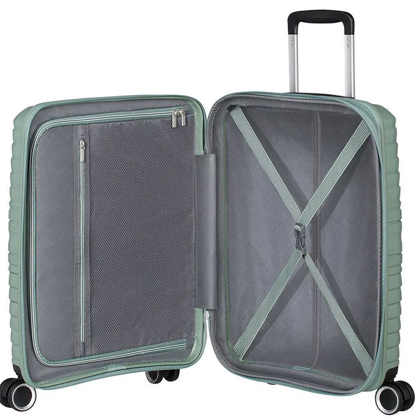 American Tourister Flytwist spinner 55 koffer groen, foto 3