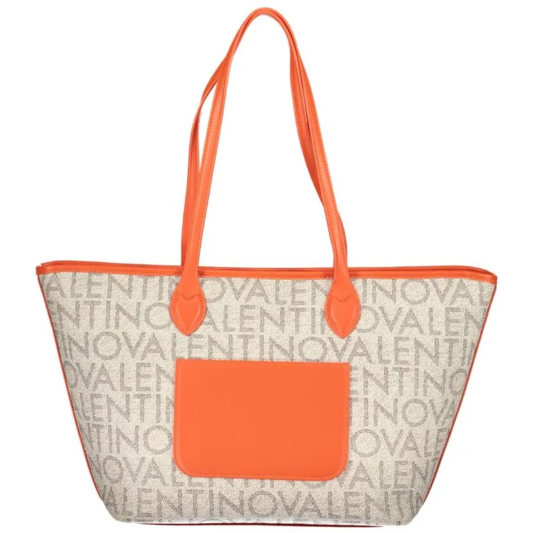 Valentino Logo shopper beige oranje, foto 3