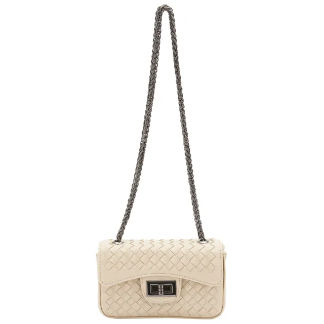 Faina schoudertas wolwit