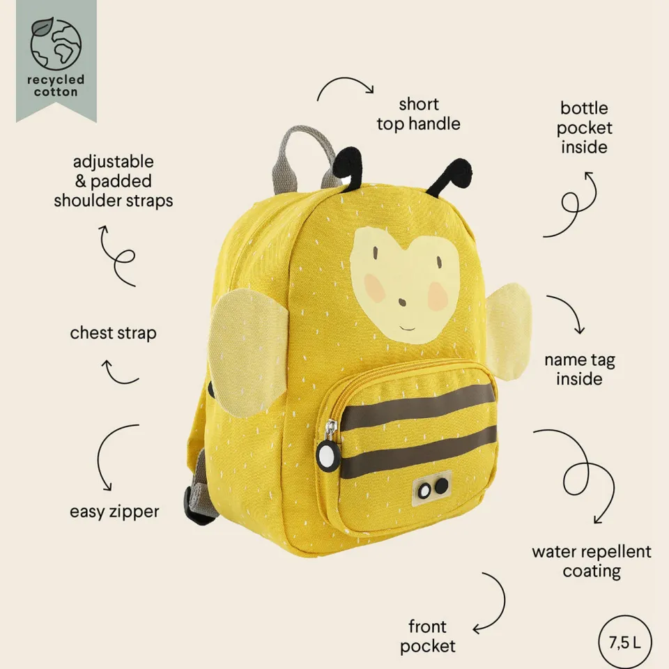 Trixie Mrs. Bumblebee rugzak geel, foto 3