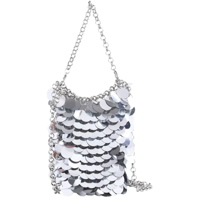 myMo at night handtas met pailletten zilver