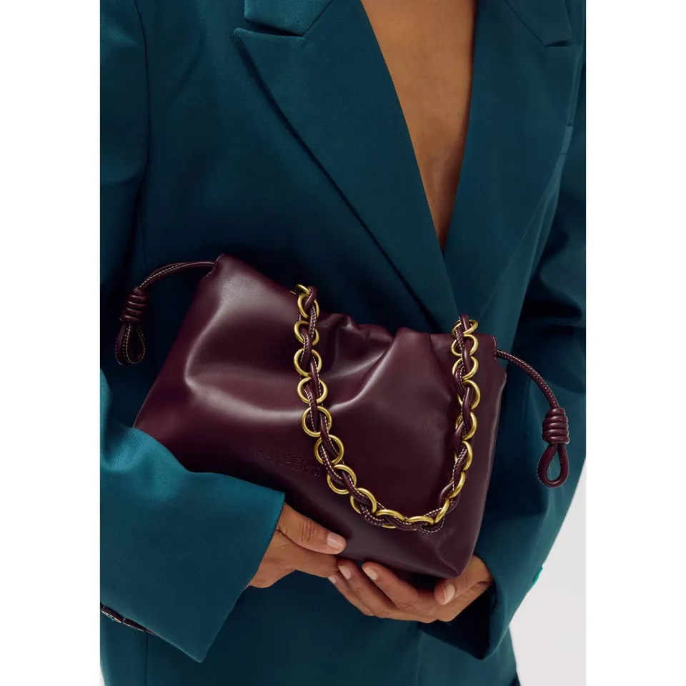 Harper & Yve Borris crossbody tas bordeauxrood, foto 3