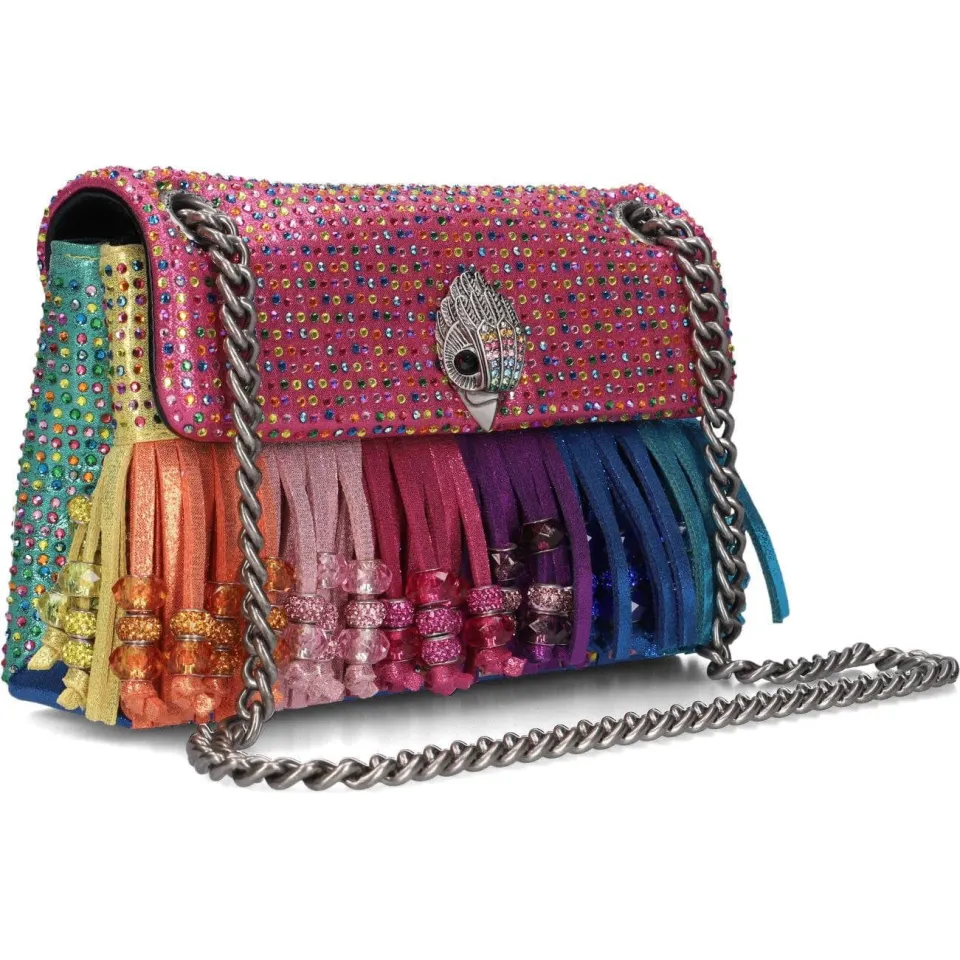 Kurt Geiger Mini Kensington Fringe schoudertas multicolor multi, foto 2