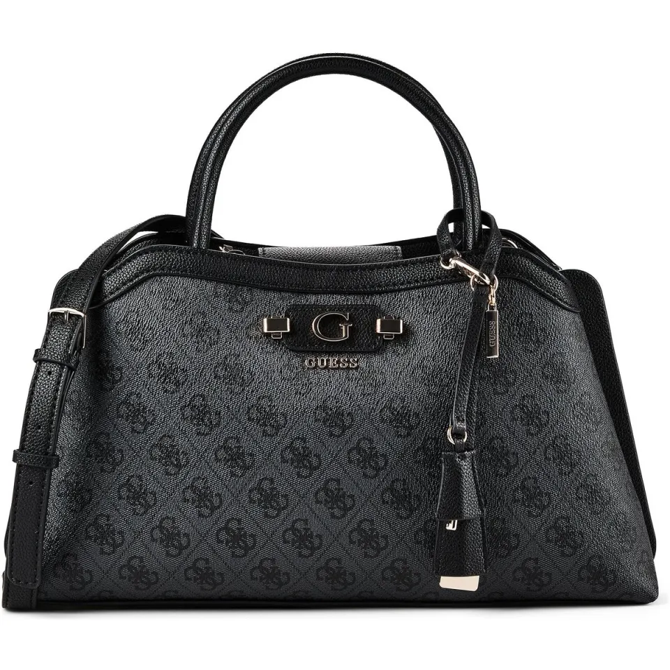 Guess Lindsey satchel handtas zwart, foto 2