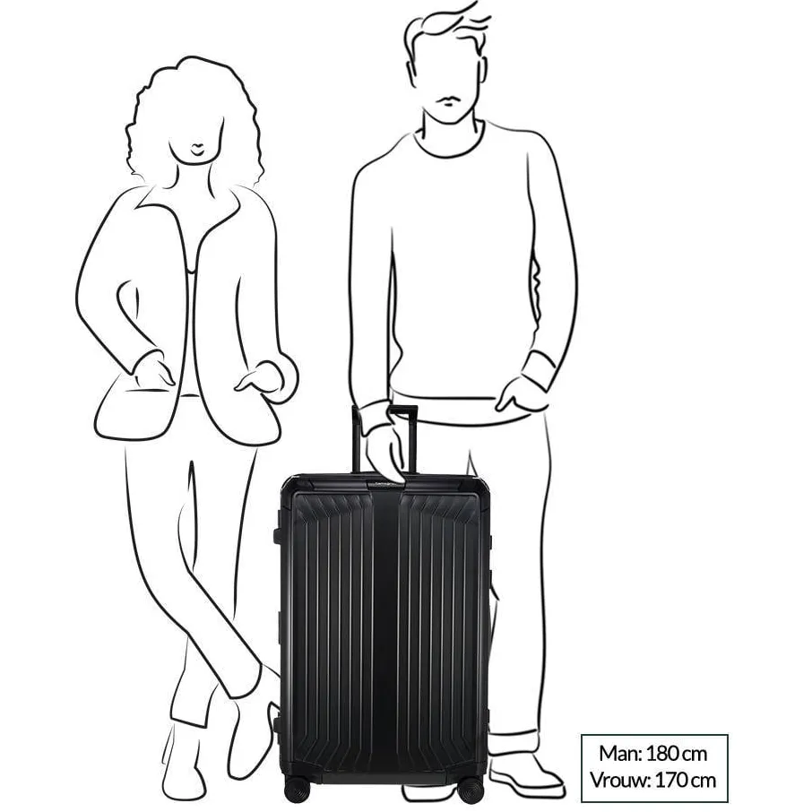 Samsonite Lite-Box Alu spinner 76 cm koffer zilverkleurig, foto 3