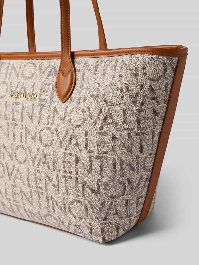Valentino Logo shopper beige, foto 4