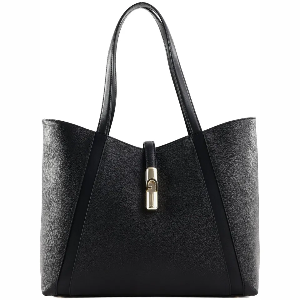 Furla Goccia L leren shopper zwart, foto 2