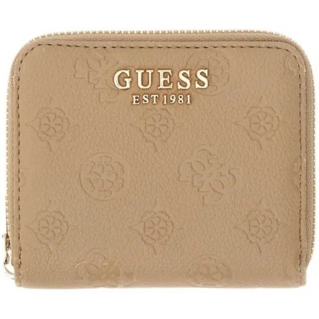 Guess Ella Logo SLG portemonnee beige Bruin