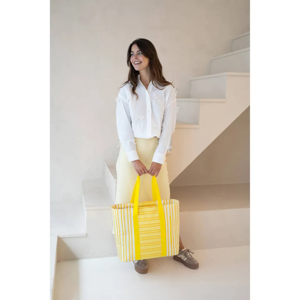 Zebra Trends Sally Deluxe strandtas geel, foto 5